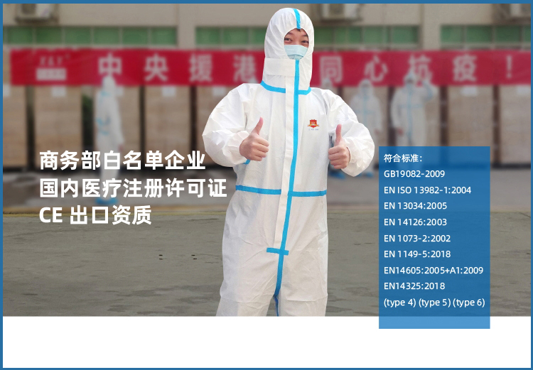 興業卓輝醫用一次性防護服，嚴標準，高品質，為醫護人員保（bǎo）駕護航！