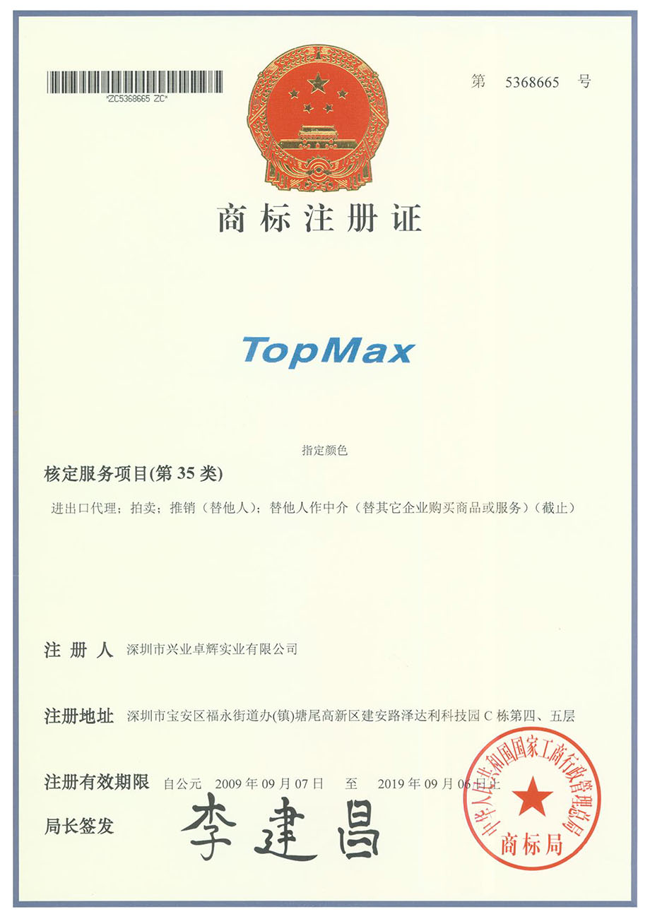 TopMax商標證