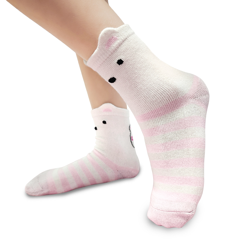 3-6歲兒童防靜電抗菌保健襪（小熊）
